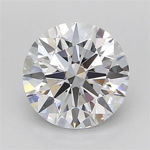 Picture of Lab Grown Diamond 2.22 Carats, Round with Ideal Cut, D Color, IF Clarity and Certified by IGI