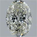 Natural Diamond 1.54 Carats, Oval with  Cut, H Color, VVS2 Clarity and Certified by IGI