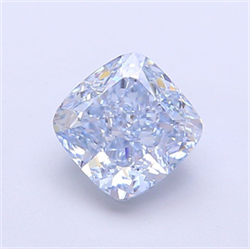 Picture of Lab Grown Diamond 1.56 Carats, CUSHION MODIFIED with  Cut, Fancy Intense Blue Color, VVS1 Clarity and Certified by IGI