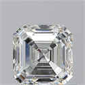 Natural Diamond 0.95 Carats, Asscher with  Cut, H Color, SI1 Clarity and Certified by GIA