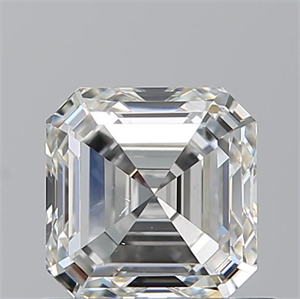 Picture of Natural Diamond 0.95 Carats, Asscher with  Cut, H Color, SI1 Clarity and Certified by GIA