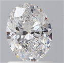 Diamante Natural 0.90 quilates, Ovalado , Color D, claridad SI1 y certificado GIA