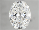 Natural Diamond 0.72 Carats, Oval with  Cut, E Color, VS2 Clarity and Certified by GIA