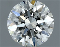 Natural Diamond 0.60 Carats, Round with Excellent Cut, H Color, VVS2 Clarity and Certified by IGI