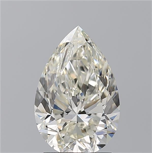 Picture of Natural Diamond 2.21 Carats, Pear with  Cut, J Color, VS2 Clarity and Certified by GIA