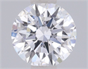 Del inventario de diamantes de laboratorio, 0.72 quilates, Redondo , Color D, claridad VVS2 y certificado IGI