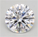 Lab Grown Diamond 2.05 Carats, Round with Excellent Cut, D Color, IF Clarity and Certified by GIA