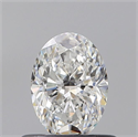 Diamante Natural 0.52 quilates, Ovalado , Color F, claridad VS2 y certificado GIA