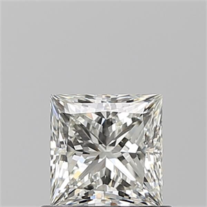 Picture of Natural Diamond 0.71 Carats, Princess with  Cut, I Color, VVS1 Clarity and Certified by GIA