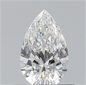 Natural Diamond 0.50 Carats, Pear with  Cut, F Color, VS1 Clarity and Certified by GIA