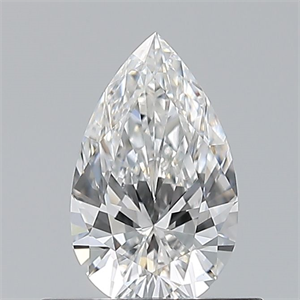 Picture of Natural Diamond 0.50 Carats, Pear with  Cut, F Color, VS1 Clarity and Certified by GIA
