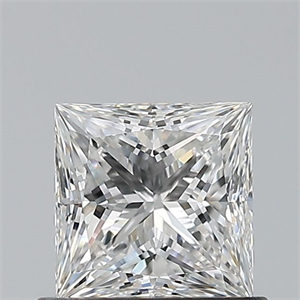 Picture of Natural Diamond 0.70 Carats, Princess with  Cut, F Color, VVS1 Clarity and Certified by GIA