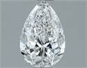 Natural Diamond 0.90 Carats, Pear with  Cut, D Color, VS2 Clarity and Certified by GIA