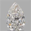 Natural Diamond 0.90 Carats, Pear with  Cut, G Color, VVS2 Clarity and Certified by GIA