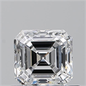 Natural Diamond 0.70 Carats, Asscher with  Cut, E Color, VVS1 Clarity and Certified by GIA