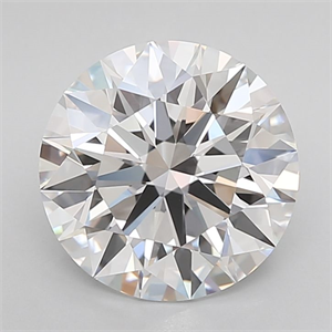 Picture of Lab Grown Diamond 3.37 Carats, Round with Ideal Cut, D Color, VVS1 Clarity and Certified by IGI