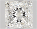 Natural Diamond 0.82 Carats, Princess with  Cut, F Color, VVS2 Clarity and Certified by GIA