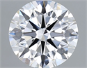 Lab Grown Diamond 2.05 Carats, Round with Ideal Cut, D Color, VVS2 Clarity and Certified by IGI