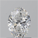 Natural Diamond 0.90 Carats, Oval with  Cut, E Color, SI1 Clarity and Certified by GIA