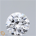 Natural Diamond 0.45 Carats, Round with Excellent Cut, G Color, IF Clarity and Certified by GIA