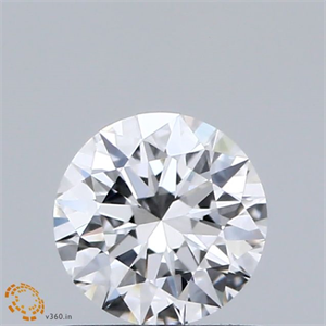 Picture of Natural Diamond 0.45 Carats, Round with Excellent Cut, G Color, IF Clarity and Certified by GIA
