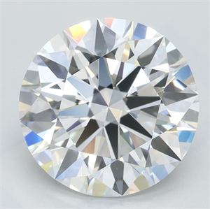 Picture of Lab Grown Diamond 3.10 Carats, Round with Ideal Cut, D Color, IF Clarity and Certified by IGI