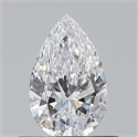 Natural Diamond 0.50 Carats, Pear with  Cut, D Color, VS1 Clarity and Certified by GIA