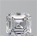 Natural Diamond 0.70 Carats, Asscher with  Cut, D Color, VS1 Clarity and Certified by GIA