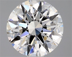 Picture of Natural Diamond 0.75 Carats, Round with Excellent Cut, F Color, IF Clarity and Certified by GIA