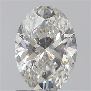 Picture of Natural Diamond 0.90 Carats, Oval with  Cut, H Color, SI1 Clarity and Certified by GIA