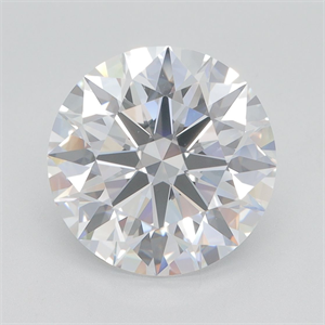Picture of Lab Grown Diamond 4.30 Carats, Round with Excellent Cut, E Color, VVS2 Clarity and Certified by GIA