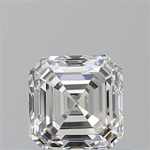 Picture of Natural Diamond 0.70 Carats, Asscher with  Cut, I Color, VVS1 Clarity and Certified by GIA