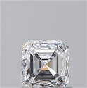 Natural Diamond 0.91 Carats, Asscher with  Cut, D Color, VS2 Clarity and Certified by GIA