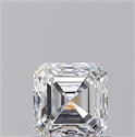Natural Diamond 0.91 Carats, Asscher with  Cut, D Color, VS2 Clarity and Certified by GIA