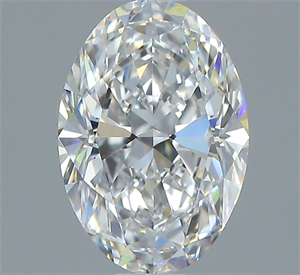 Picture of Natural Diamond 1.01 Carats, Oval with  Cut, F Color, VVS2 Clarity and Certified by GIA