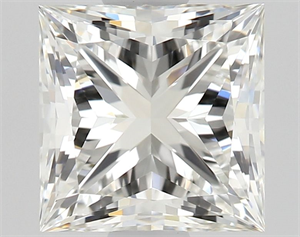 Picture of Natural Diamond 1.02 Carats, Princess with  Cut, H Color, VVS2 Clarity and Certified by GIA