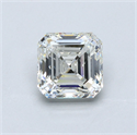 Natural Diamond 3.01 Carats, Asscher with  Cut, I Color, SI1 Clarity and Certified by GIA
