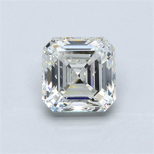 Picture of Natural Diamond 3.01 Carats, Asscher with  Cut, I Color, SI1 Clarity and Certified by GIA
