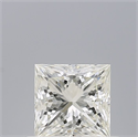 Natural Diamond 0.51 Carats, Princess with  Cut, H Color, IF Clarity and Certified by IGI