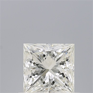 Picture of Natural Diamond 0.51 Carats, Princess with  Cut, H Color, IF Clarity and Certified by IGI