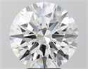 Lab Grown Diamond 5.64 Carats, Round with Ideal Cut, F Color, VS1 Clarity and Certified by IGI