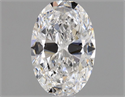 Natural Diamond 0.90 Carats, Oval with  Cut, D Color, SI1 Clarity and Certified by GIA
