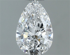Picture of Natural Diamond 0.50 Carats, Pear with  Cut, D Color, VVS1 Clarity and Certified by GIA