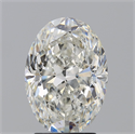 Natural Diamond 2.51 Carats, Oval with  Cut, H Color, SI2 Clarity and Certified by GIA
