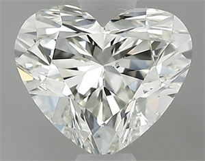 Picture of Natural Diamond 0.60 Carats, Heart with  Cut, K Color, SI1 Clarity and Certified by GIA