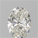 Natural Diamond 0.90 Carats, Oval with  Cut, H Color, VVS2 Clarity and Certified by GIA