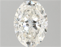 Natural Diamond 0.80 Carats, Oval with  Cut, J Color, SI1 Clarity and Certified by GIA