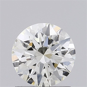 Picture of Natural Diamond 0.91 Carats, Round with Excellent Cut, K Color, SI2 Clarity and Certified by GIA