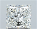 Natural Diamond 1.01 Carats, Princess with  Cut, H Color, VS2 Clarity and Certified by GIA