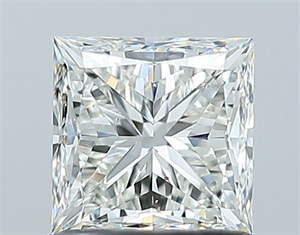Picture of Natural Diamond 1.01 Carats, Princess with  Cut, H Color, VS2 Clarity and Certified by GIA